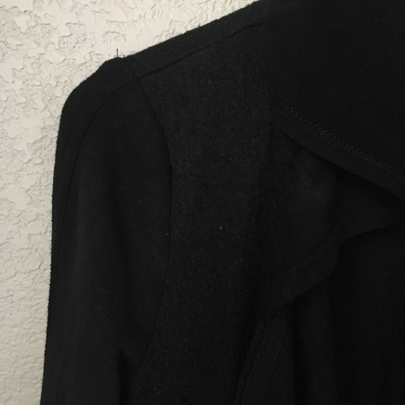 Free People Black Drippy Wool Jacket XS - Picture 7 of 10